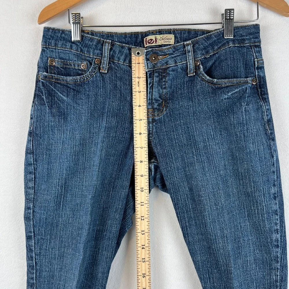 Vintage L.e.i. Chelsea Low Rise Jeans‎ Womens 7 Bootcut Denim Dark Wash Y2K 90s